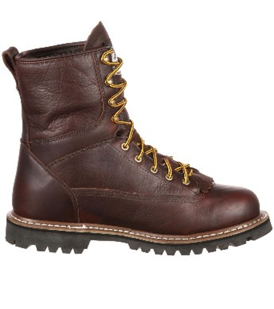 Georgia Boot, Men's Brown Waterproof Lace-To-Toe Work Boot, G101