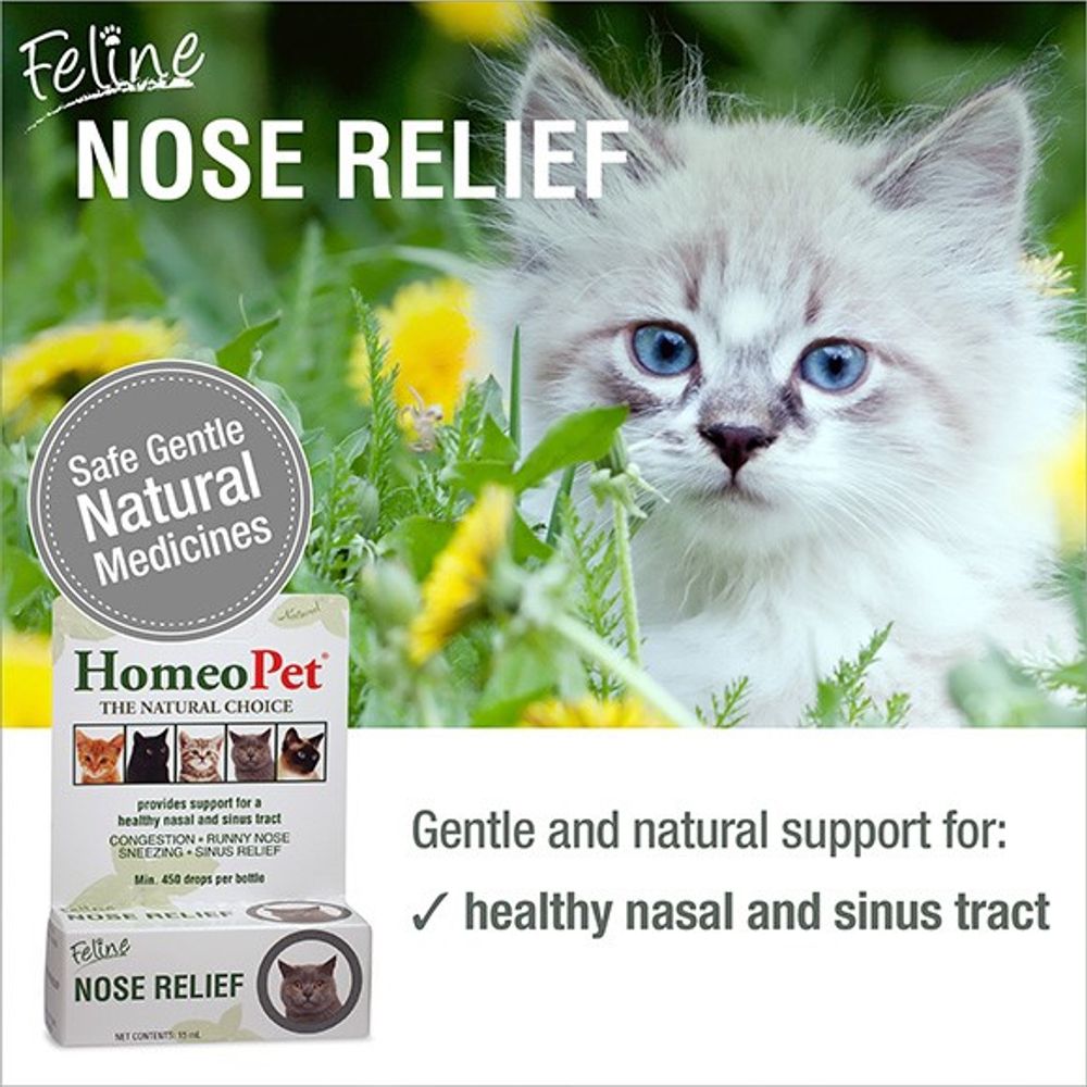 Homeopet, Feline Nose Relief, 15 ml