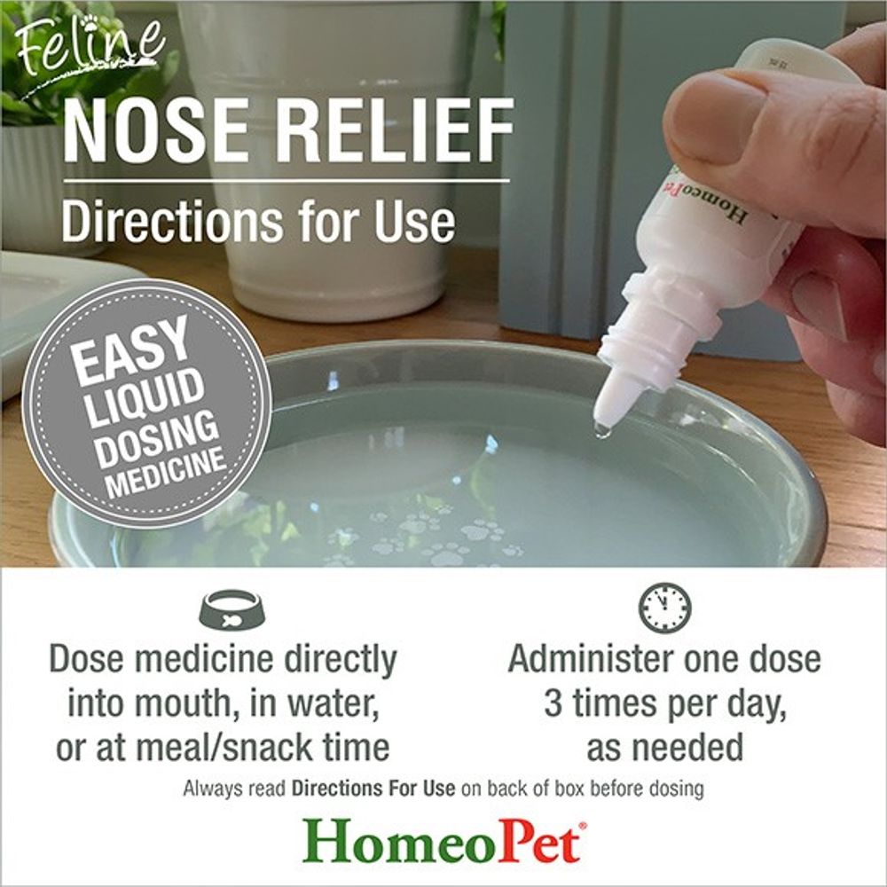 Homeopet, Feline Nose Relief, 15 ml