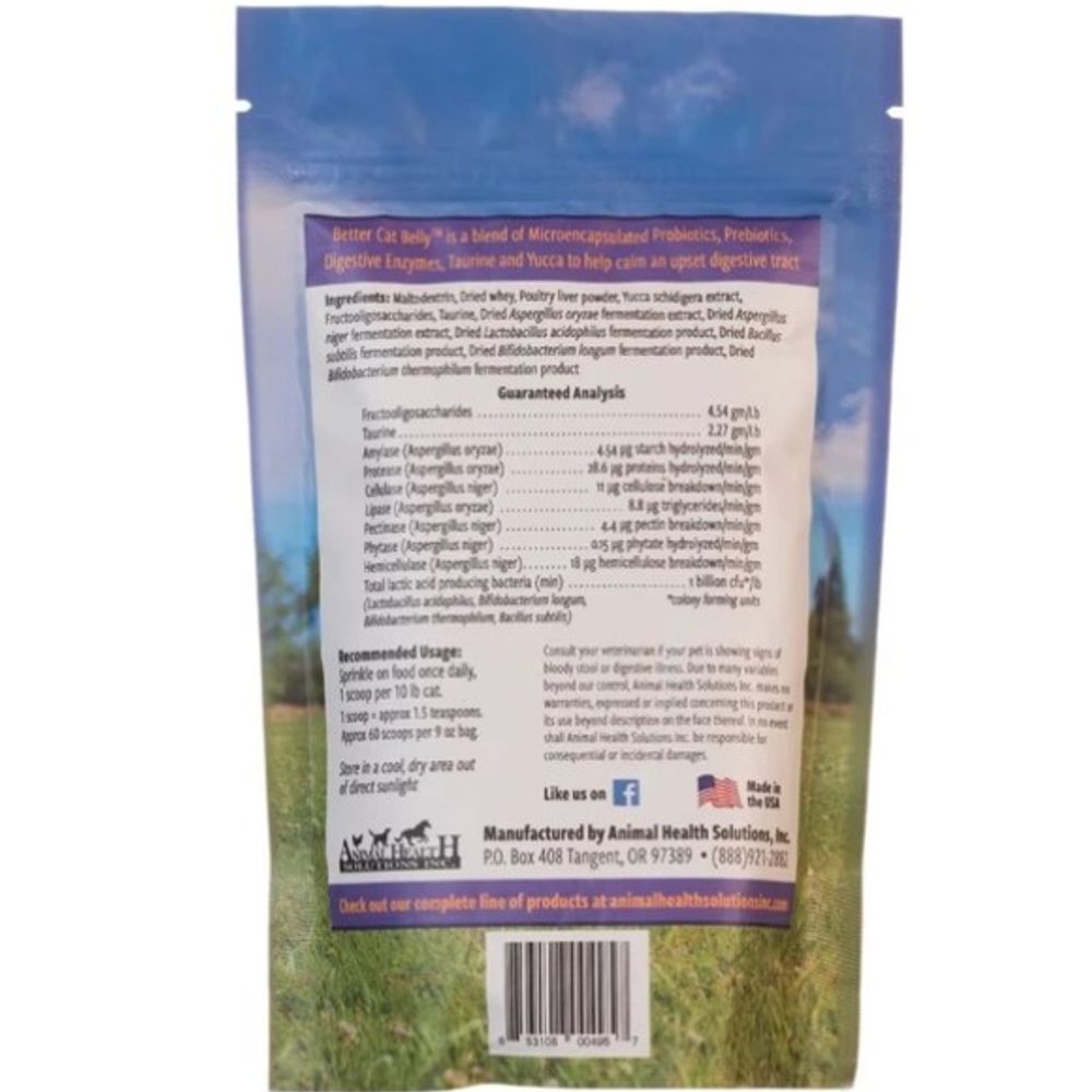 Animal Health Solutions,  Better Cat Belly, 9 oz