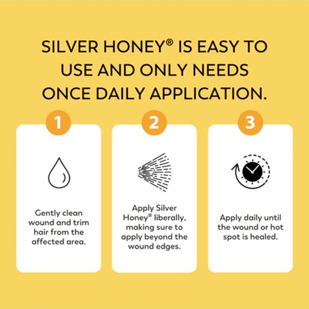 Silver Honey, Antimicrobial Hot Spot & Wound Care Ointment, 2 oz