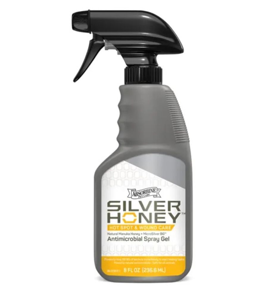 Silver Honey, Antimicrobial Hot Spot & Wound Care Spray Gel, 8 oz
