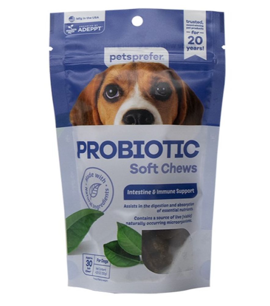 PetsPrefer, Probiotic Soft Chews For Dogs, 30 ct