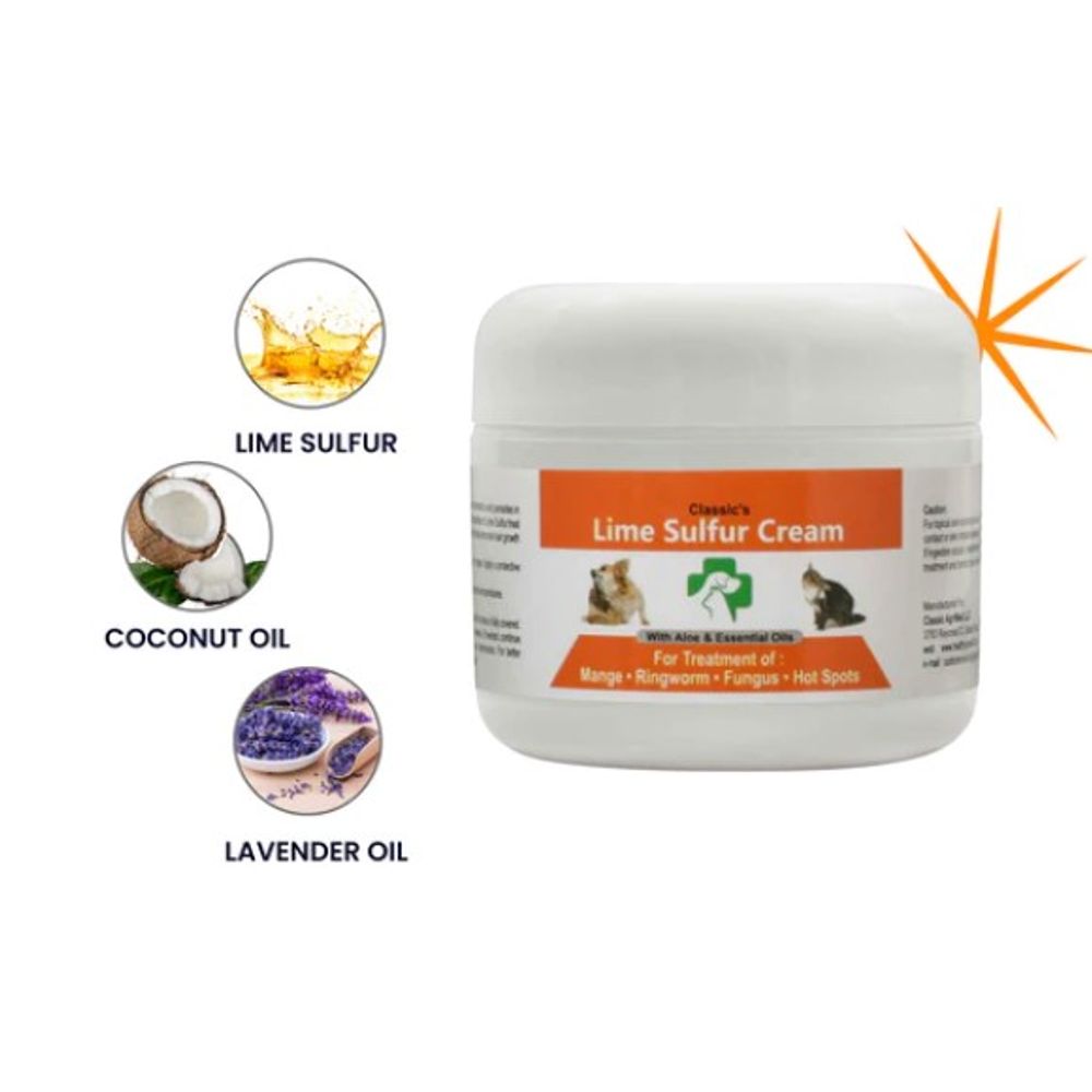 Healthy Paw Life, Lime Sulfur Pet Skin Cream, 2 oz