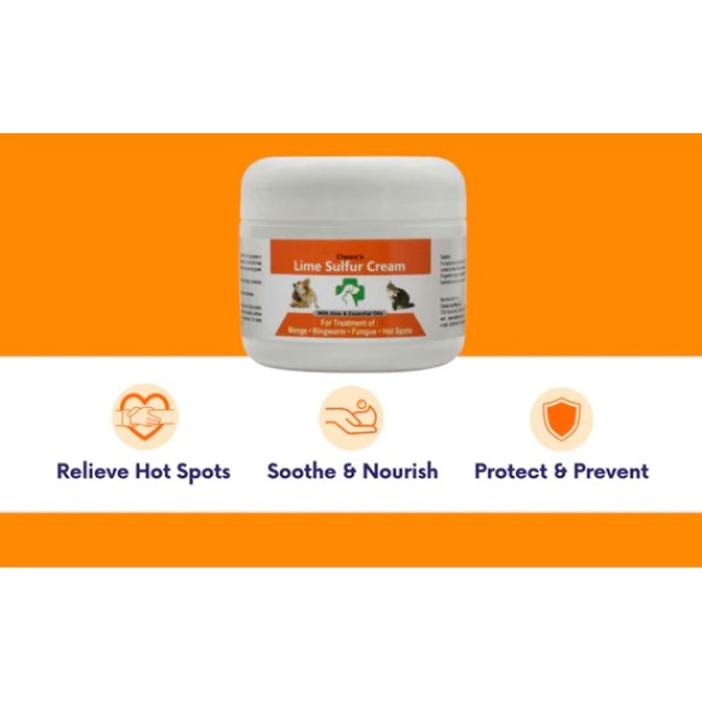 Healthy Paw Life, Lime Sulfur Pet Skin Cream, 2 oz