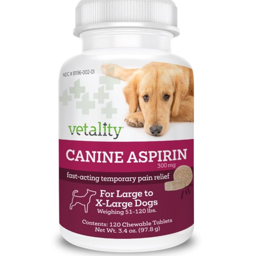 Vetality, Canine Aspirin Chewable Tablets For Dogs