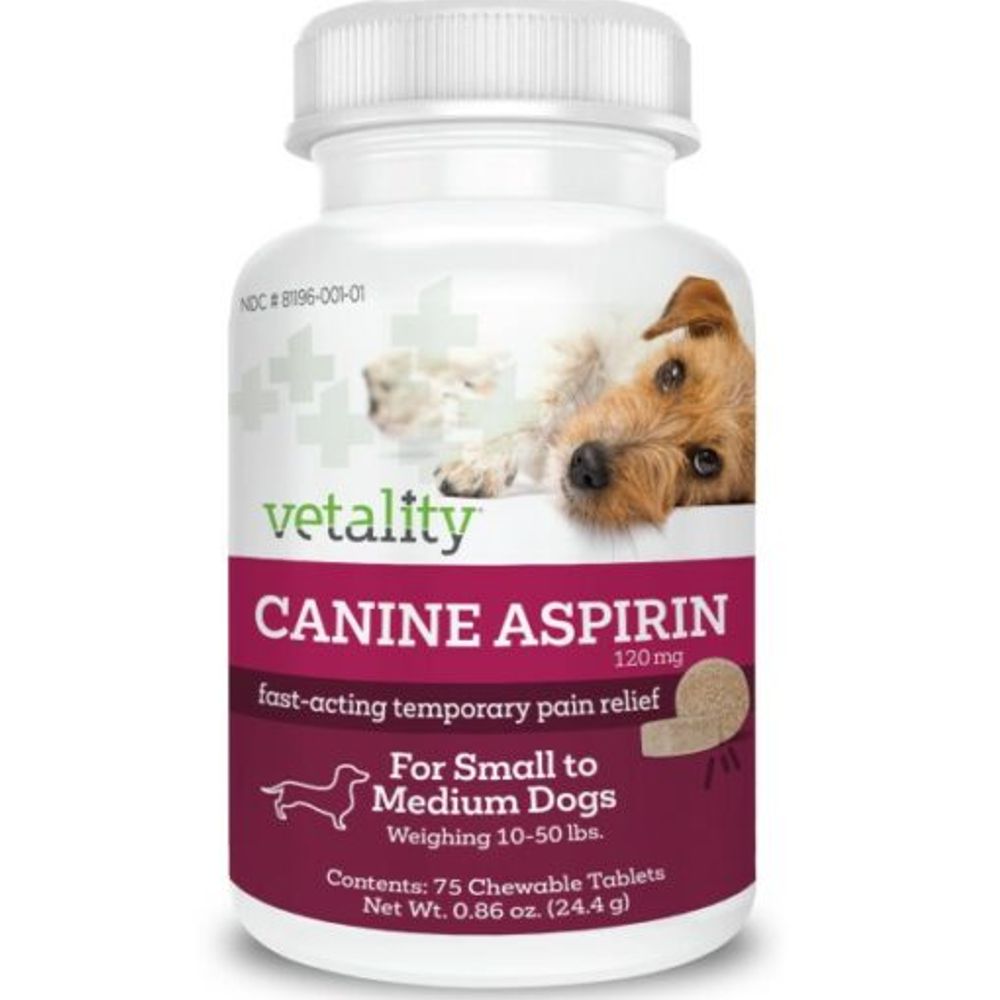 Vetality, Canine Aspirin Chewable Tablets For Dogs