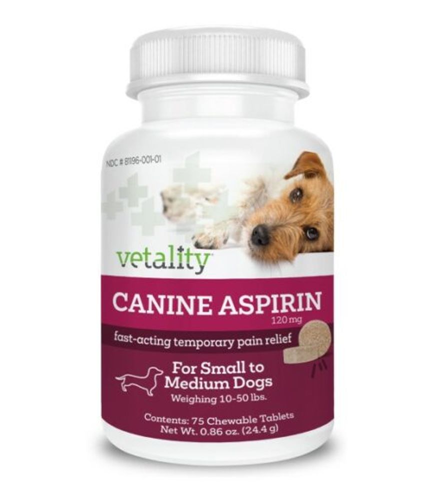 Vetality, Canine Aspirin Chewable Tablets For Dogs