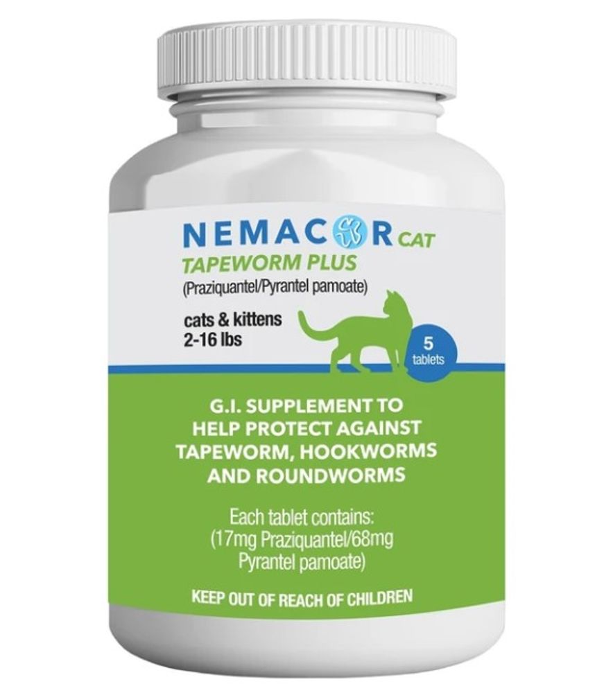 Nemacor, Cat Tapeworm Plus, 5 ct
