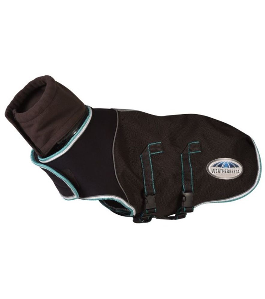 Weatherbeeta, Charcoal/Teal Comfitec Medium/Lite Ultra Cozi II Dog Coat