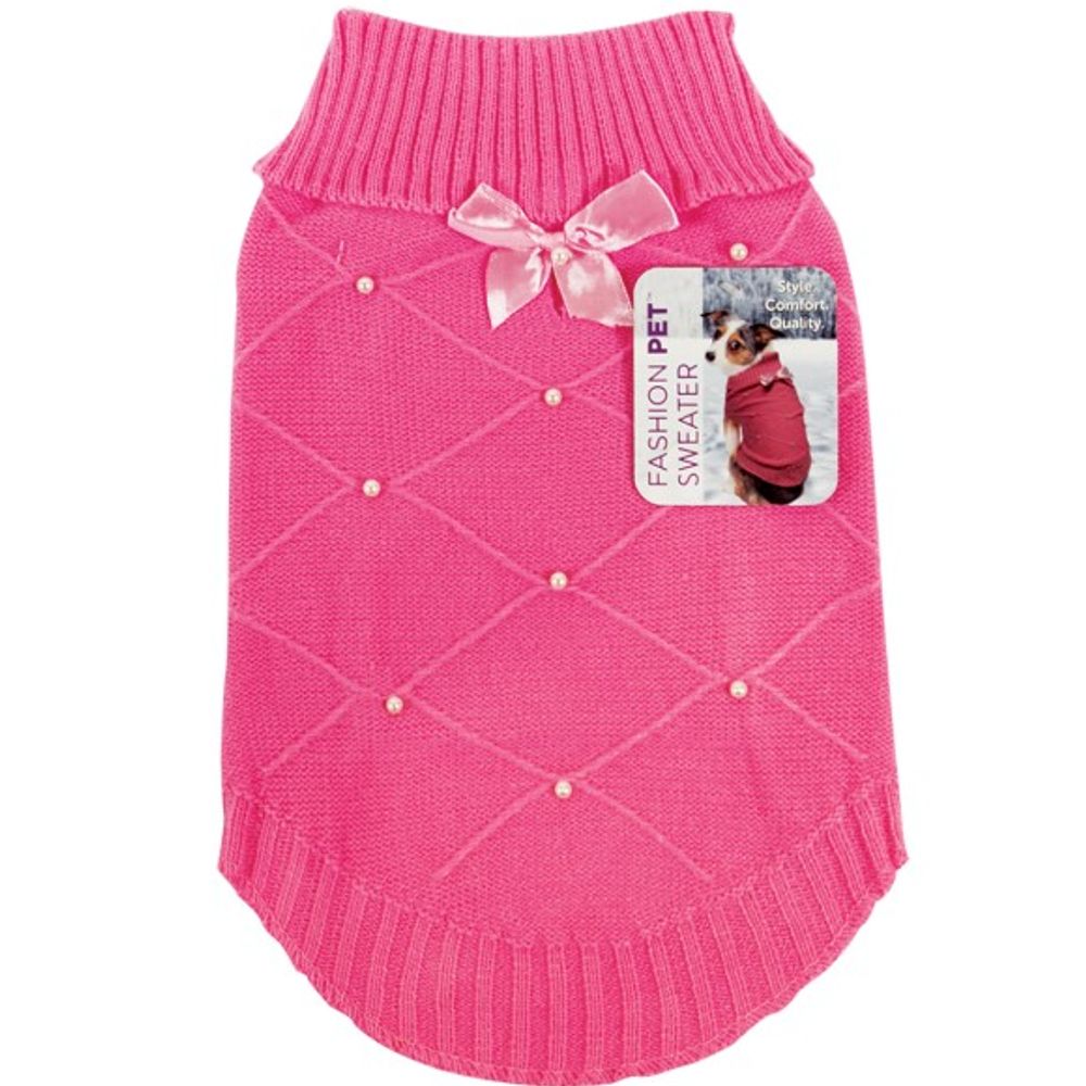 Spot, Fashion Pet Flirty Pearl Pink Dog Sweater