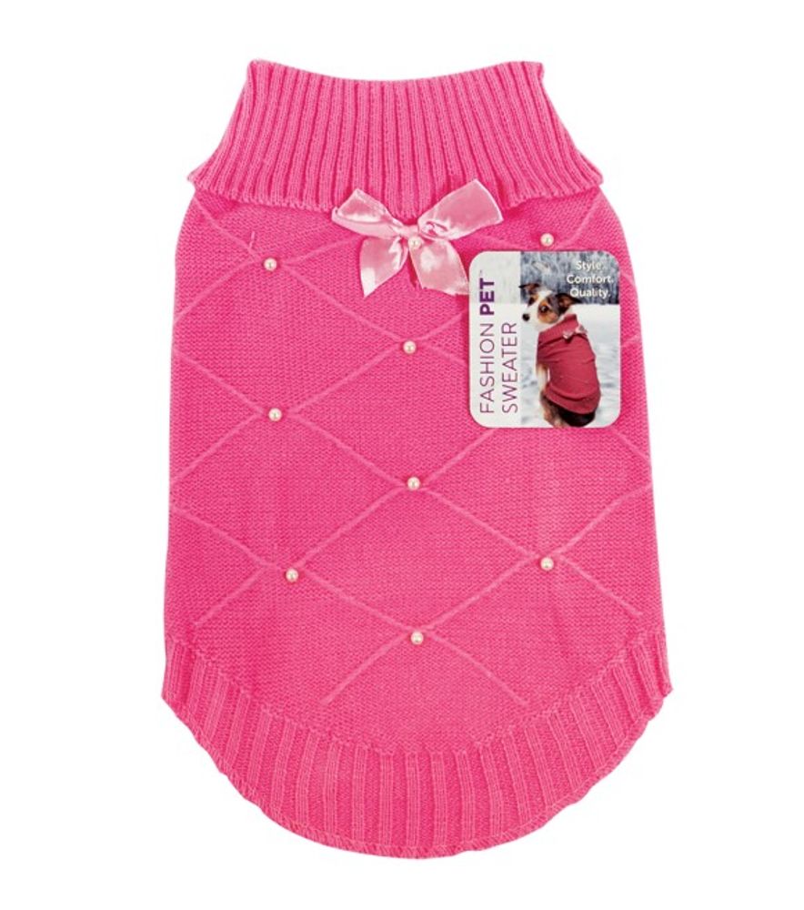 Spot, Fashion Pet Flirty Pearl Pink Dog Sweater