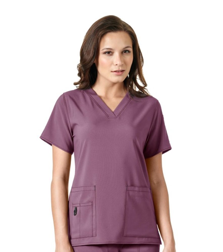 Carhartt, Ladies Amethyst Force Cross-Flex V-Neck Scrub Top