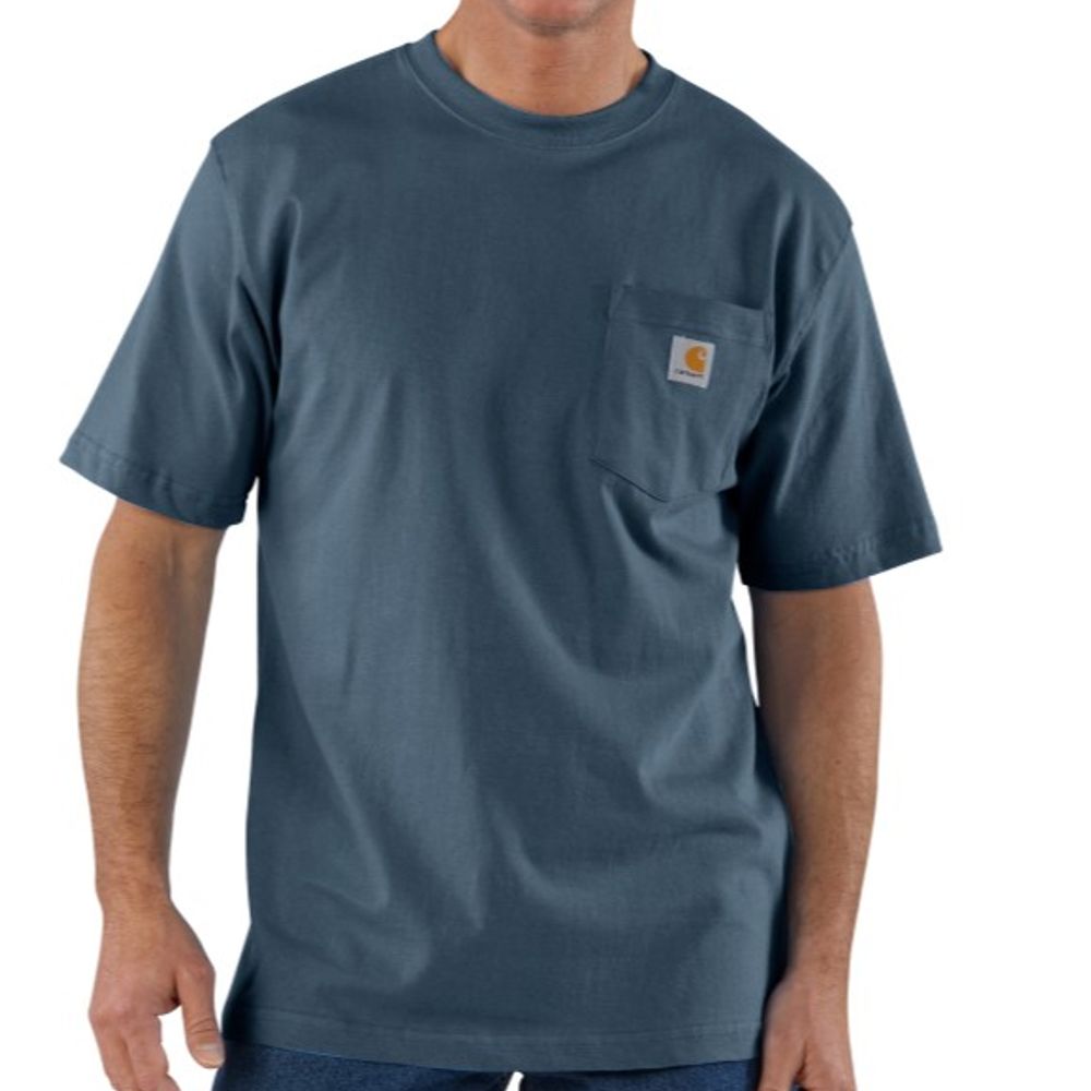 Carhartt, Men's Bluestone Loose Fit Heavyweight Short Sleeve Pocket T-Shirt, K87