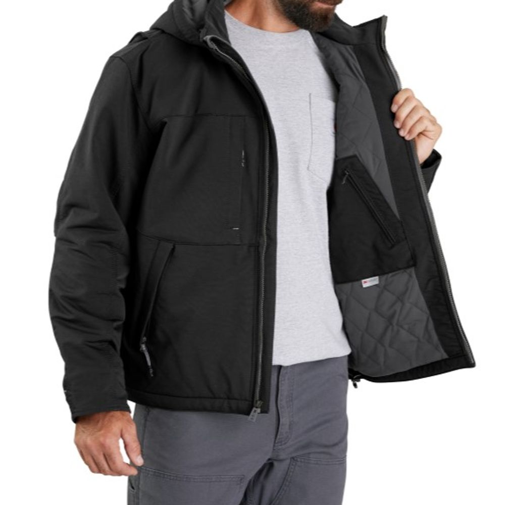 Carhartt, Men's Black Super Dux Full Swing Relaxed Fit Insulated Jacket 