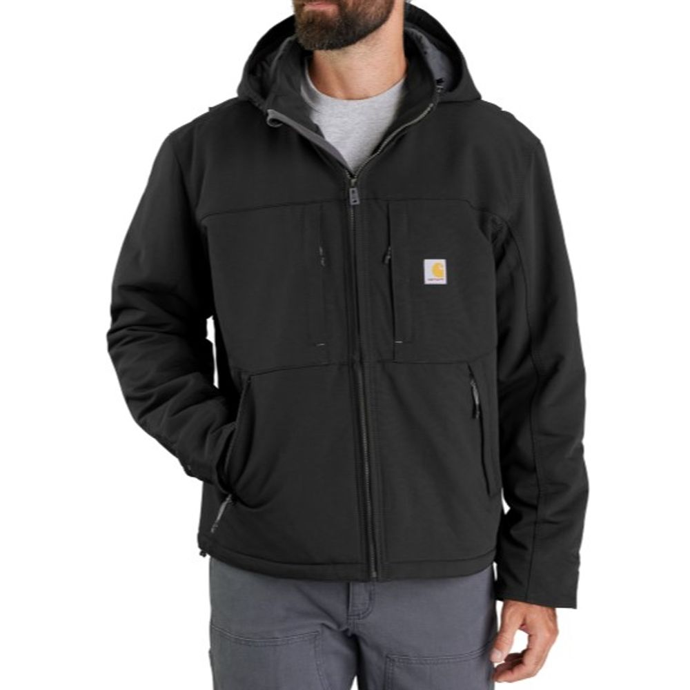 Carhartt, Men's Black Super Dux Full Swing Relaxed Fit Insulated Jacket 
