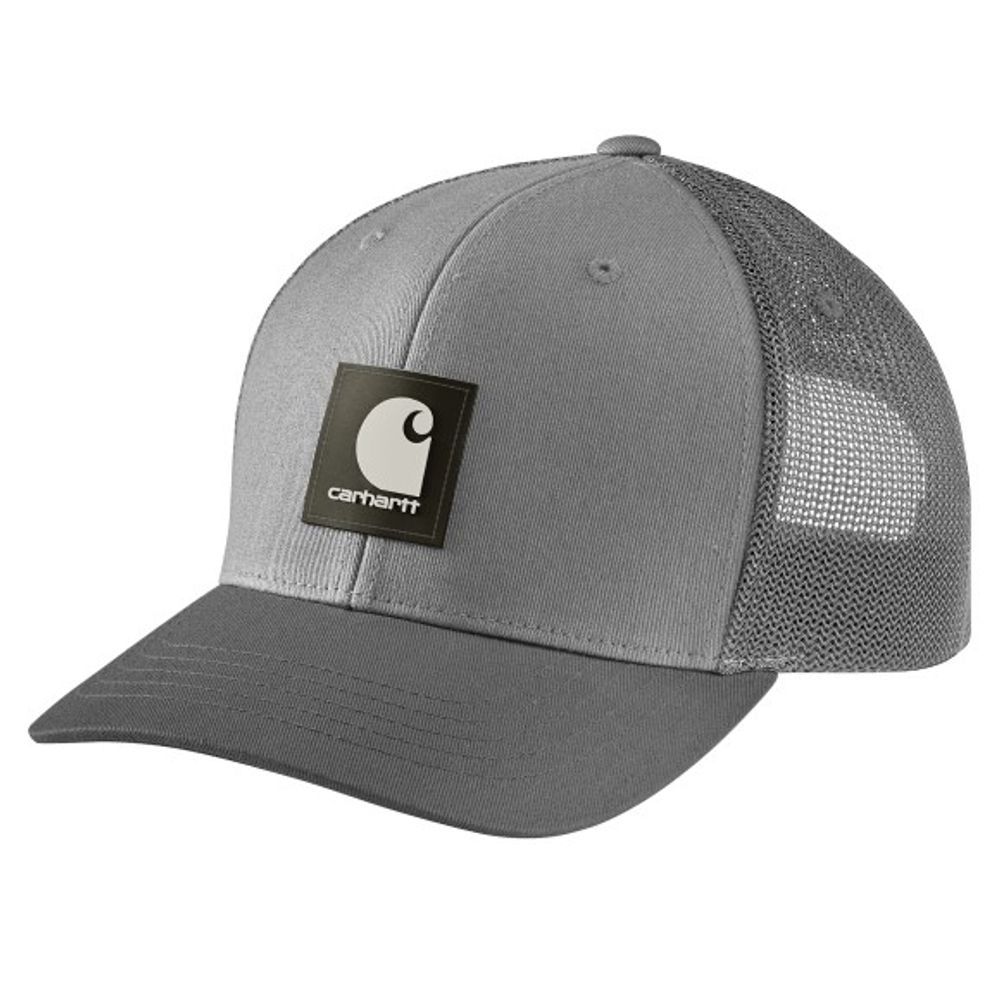 Carhartt, Men's Asphalt Rugged Flex Twill Mesh-Back Logo Patch Cap