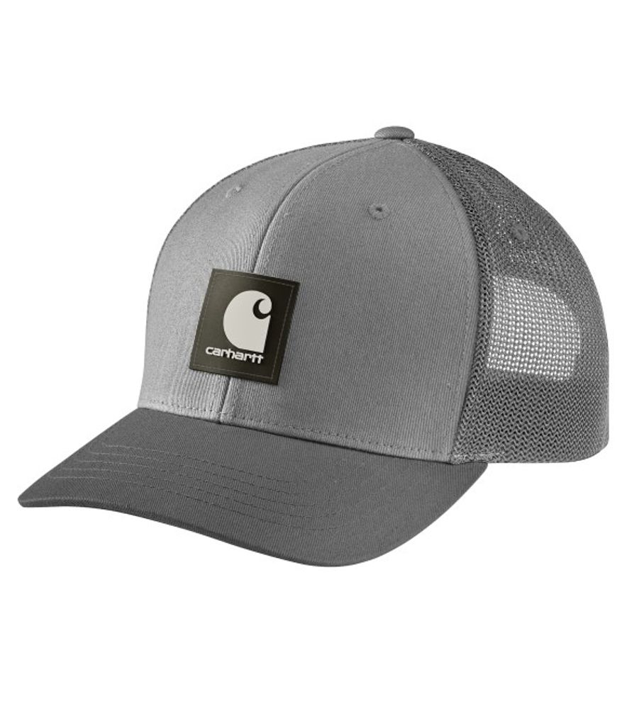 Carhartt, Men's Asphalt Rugged Flex Twill Mesh-Back Logo Patch Cap