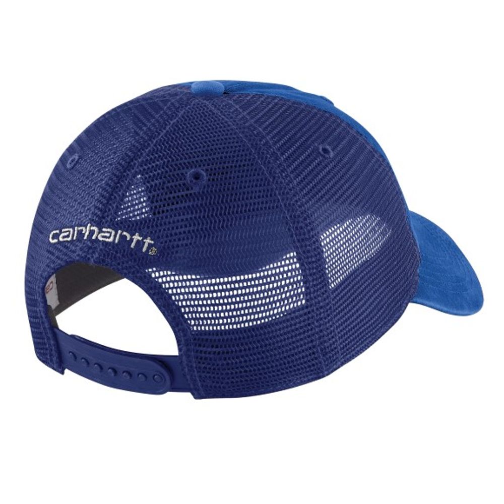 Carhartt, Men's Glass Blue Canvas Mech-Back Cap