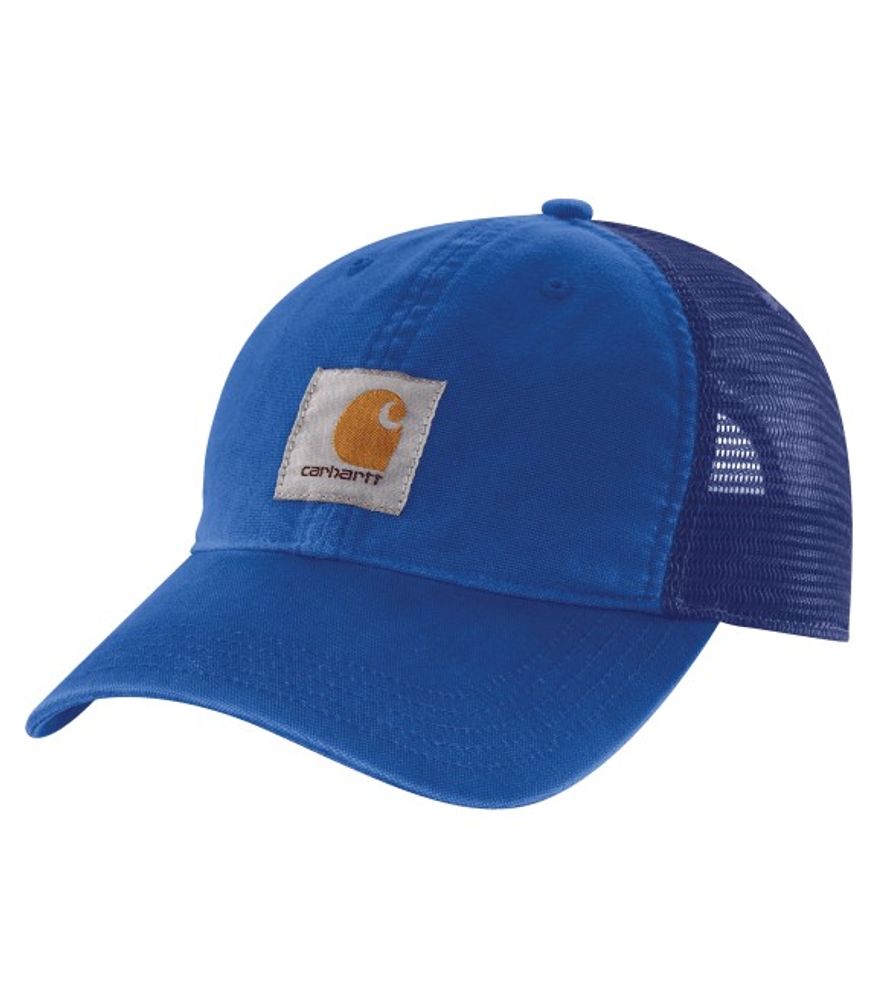 Carhartt, Men's Glass Blue Canvas Mech-Back Cap