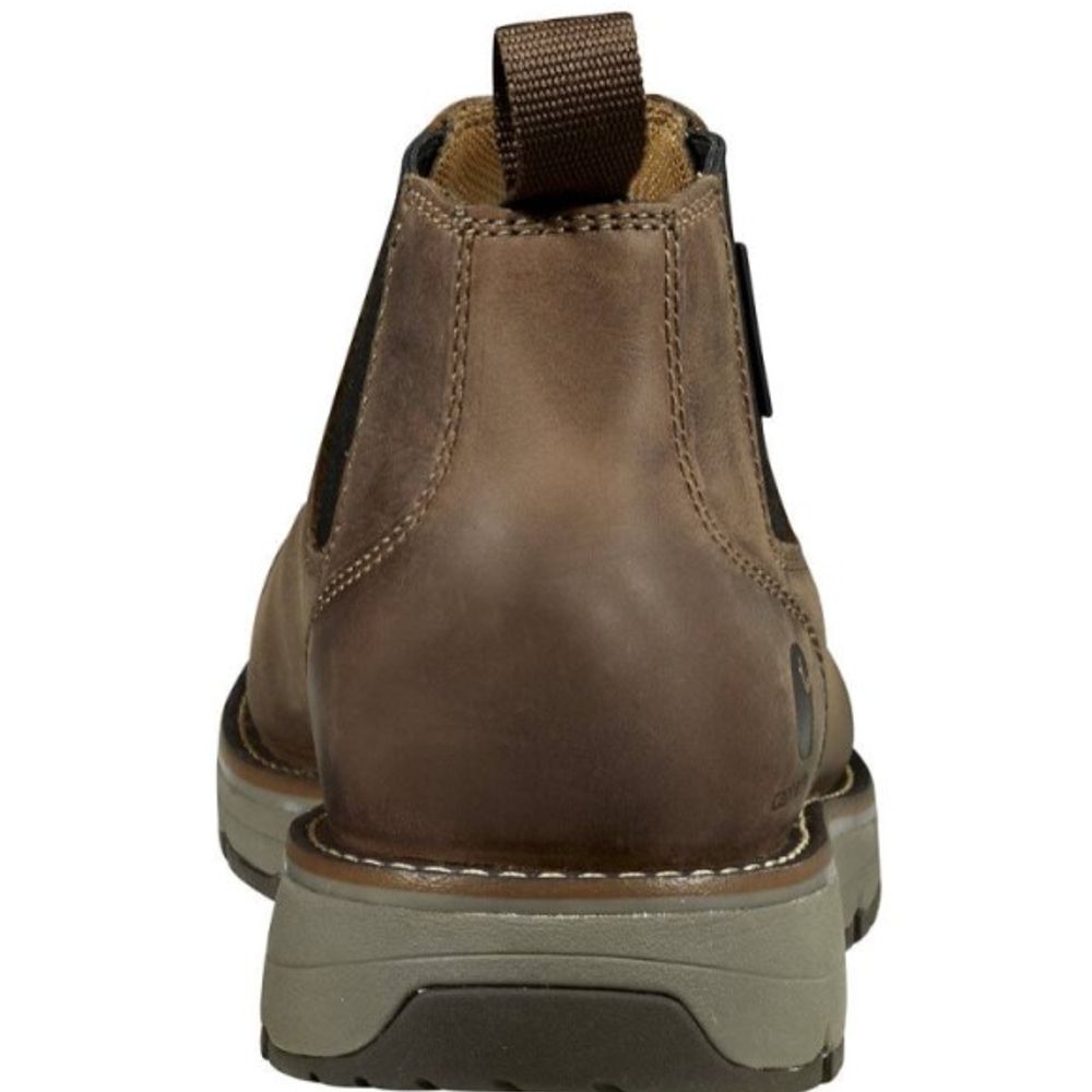 Carhartt, Men's 4" Dark Brown Millbrook Water Resistant Soft Toe Romeo Wedge Boot