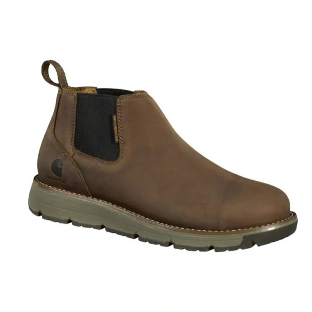 Carhartt, Men's 4" Dark Brown Millbrook Water Resistant Soft Toe Romeo Wedge Boot