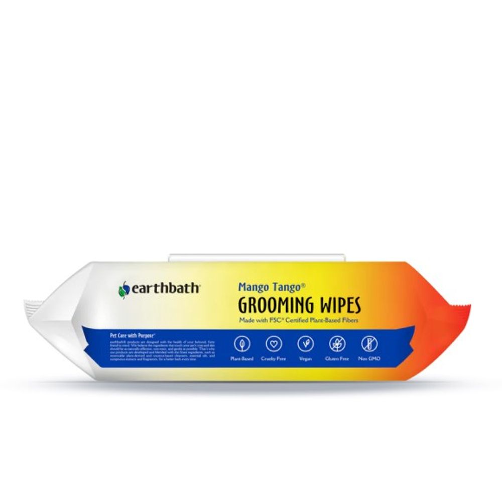 Earthbath, Mango Tango Grooming Wipes, 100 ct