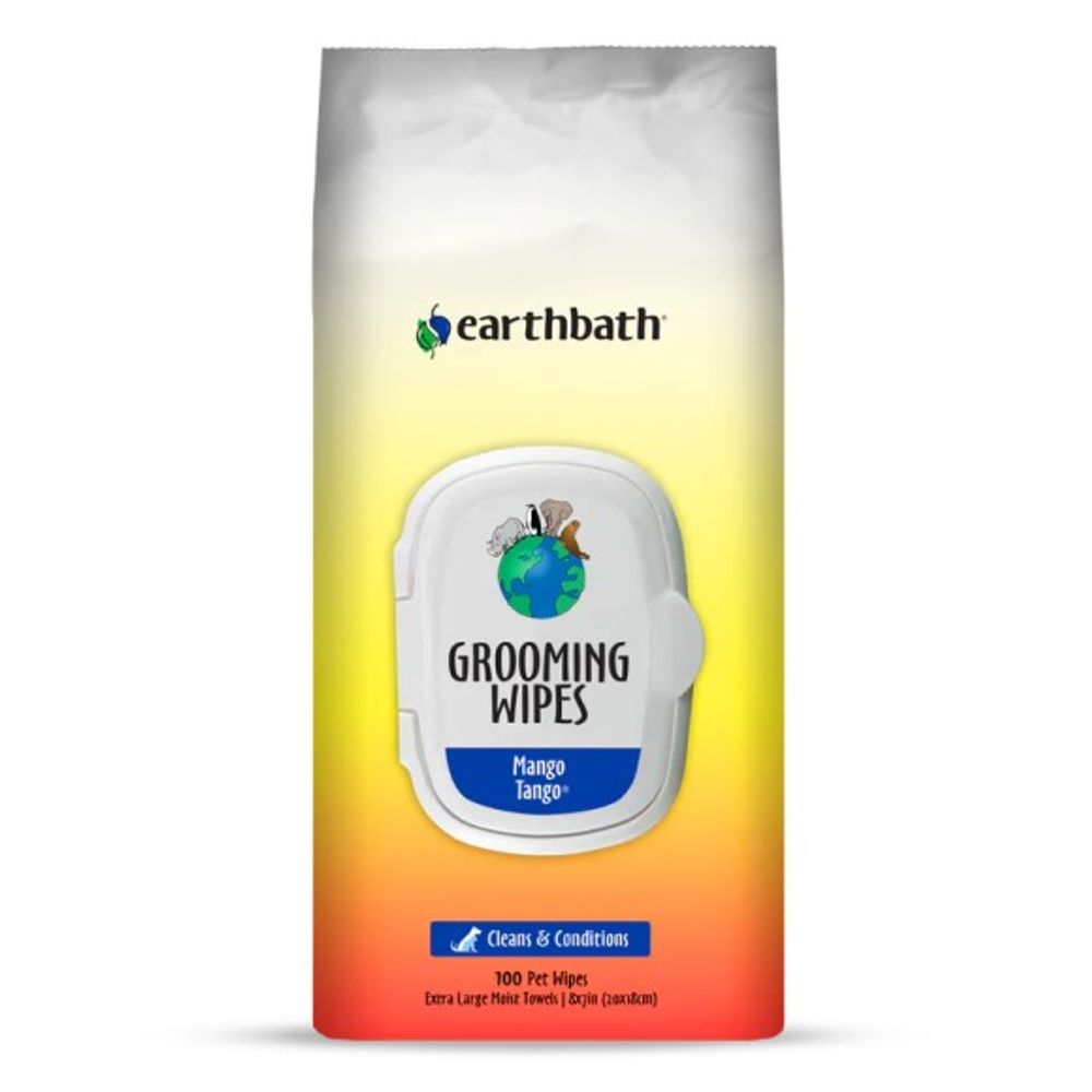 Earthbath, Mango Tango Grooming Wipes, 100 ct