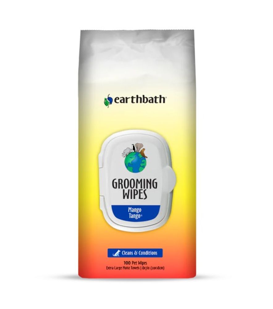 Earthbath, Mango Tango Grooming Wipes, 100 ct