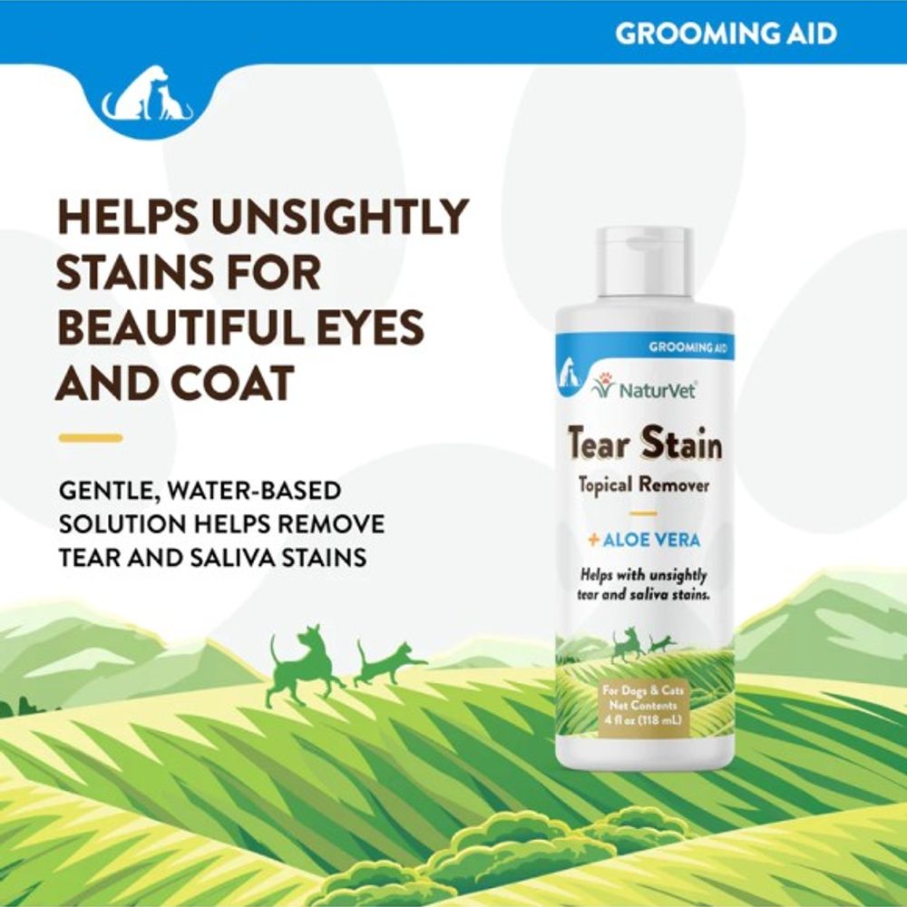 NaturVet, Tear Stain Topical Remover, 4 oz
