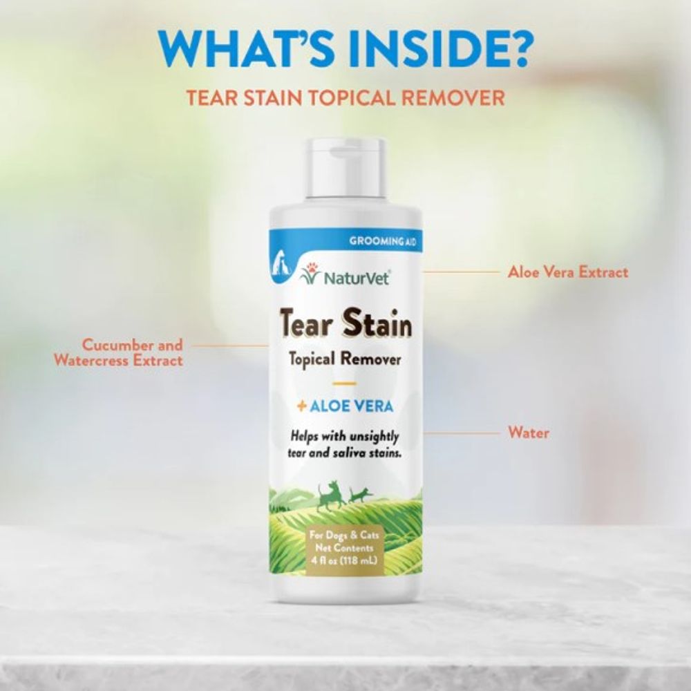 NaturVet, Tear Stain Topical Remover, 4 oz