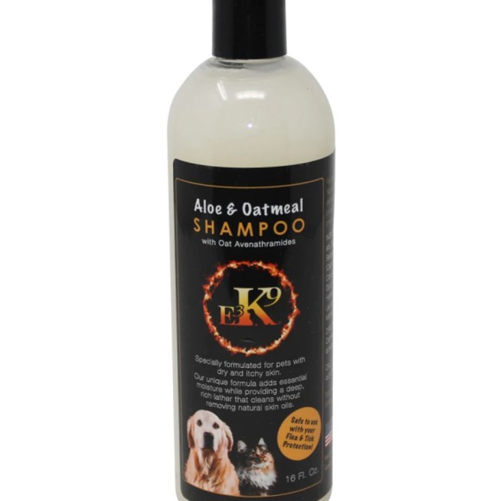 E3 K9, Aloe & Oatmeal Pet Shampoo, 16 oz 