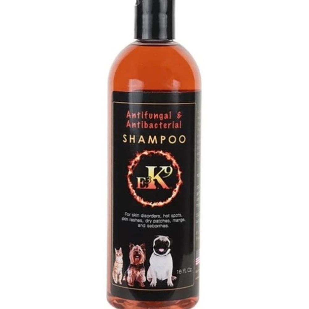 E3 K9, Antifungal & Antibacterial Pet Shampoo, 16 oz 