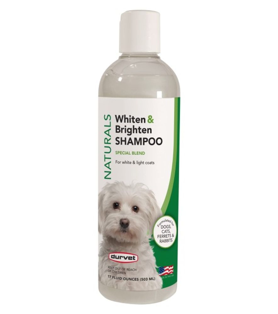 Durvet, Naturals Whiten & Brighten Pet Shampoo, 17 oz