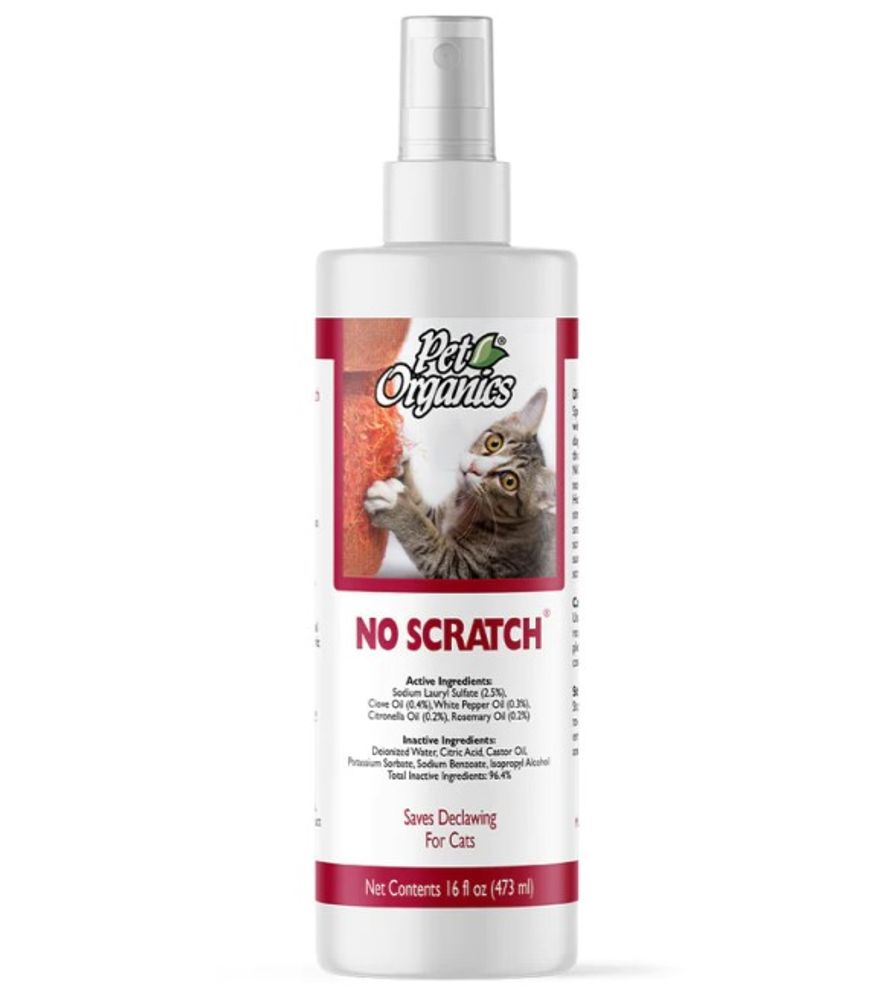 Naturvet, Pet Organics No Scratch Spray, 16 oz