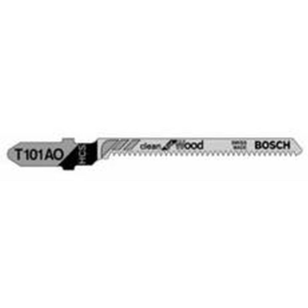 Bosch High Carbide Steel T-Shank Jigsaw Blade, 10 TPI, 4 in., 5 pk.