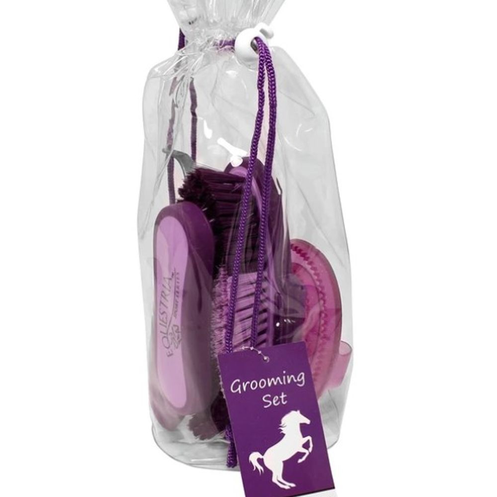 Desert Equestrian, Purple Grooming Set Duffle, 4 pc