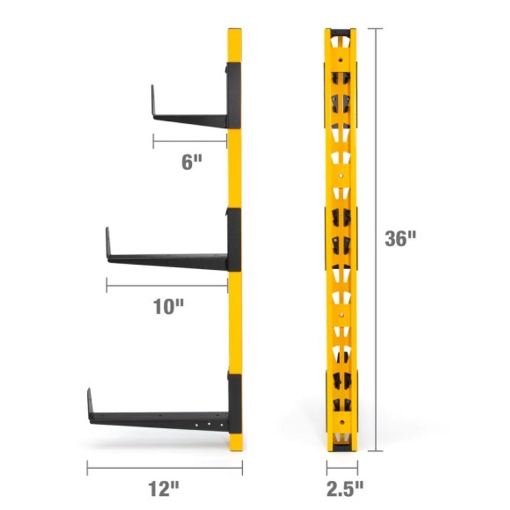 DeWalt, 3-Piece Wall Mount Cantilever Rack