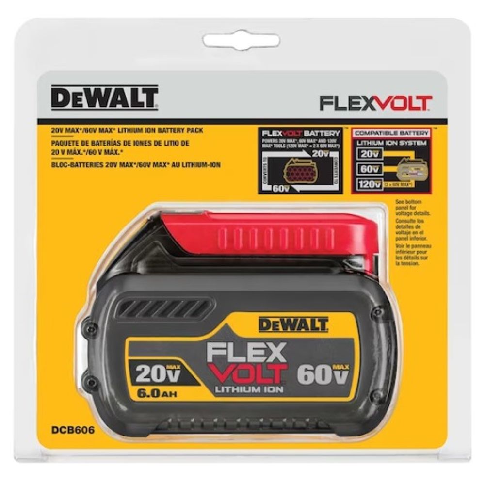 DeWalt, 20/60V MAX 6.0Ah Flexvolt Battery Pack