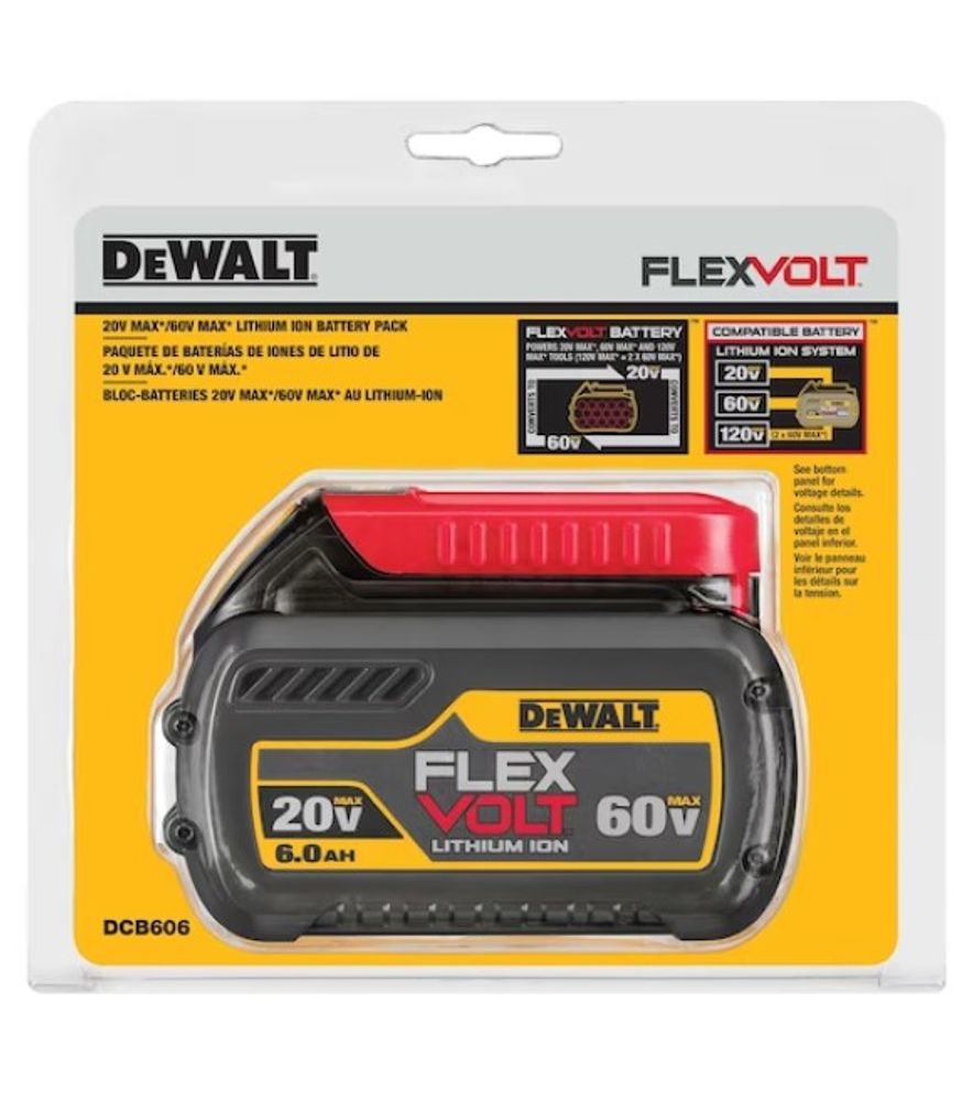 DeWalt, 20/60V MAX 6.0Ah Flexvolt Battery Pack