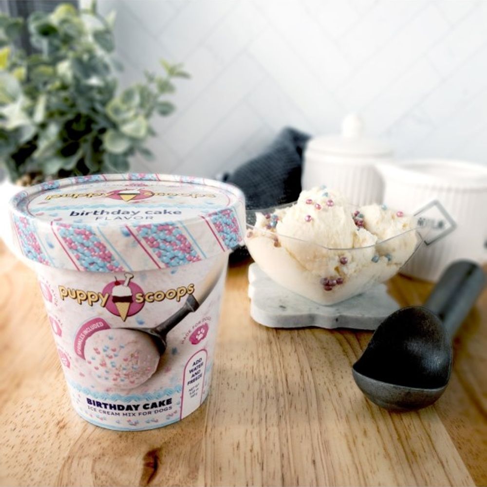 Puppy Cake, Puppy Scoops Birthday Cake Ice Cream, 1 pt