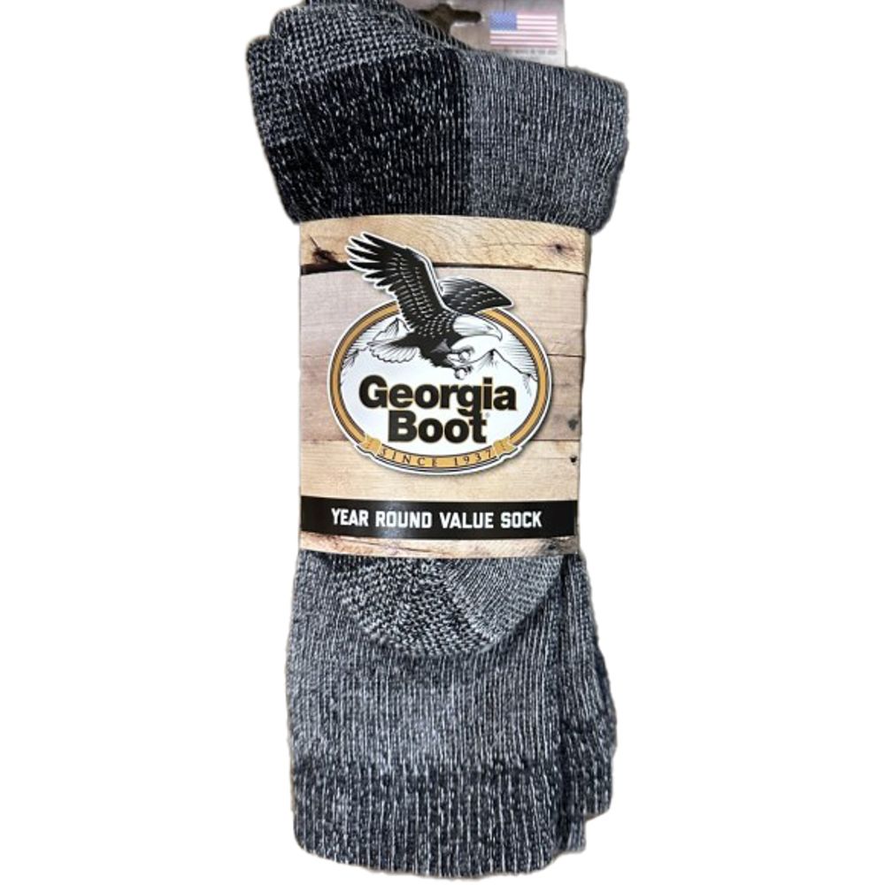 Georgia Boot, Men's All Season Crew Socks, 3 pk