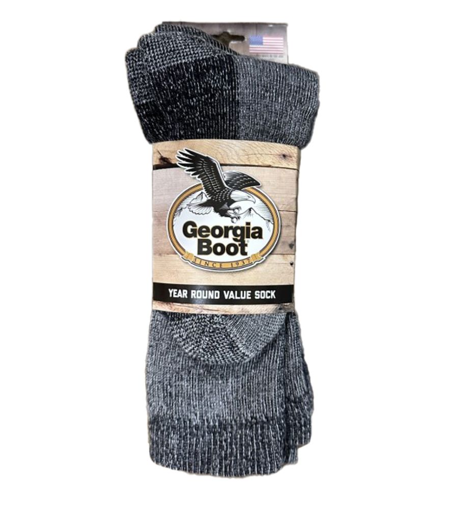 Georgia Boot, Men's All Season Crew Socks, 3 pk