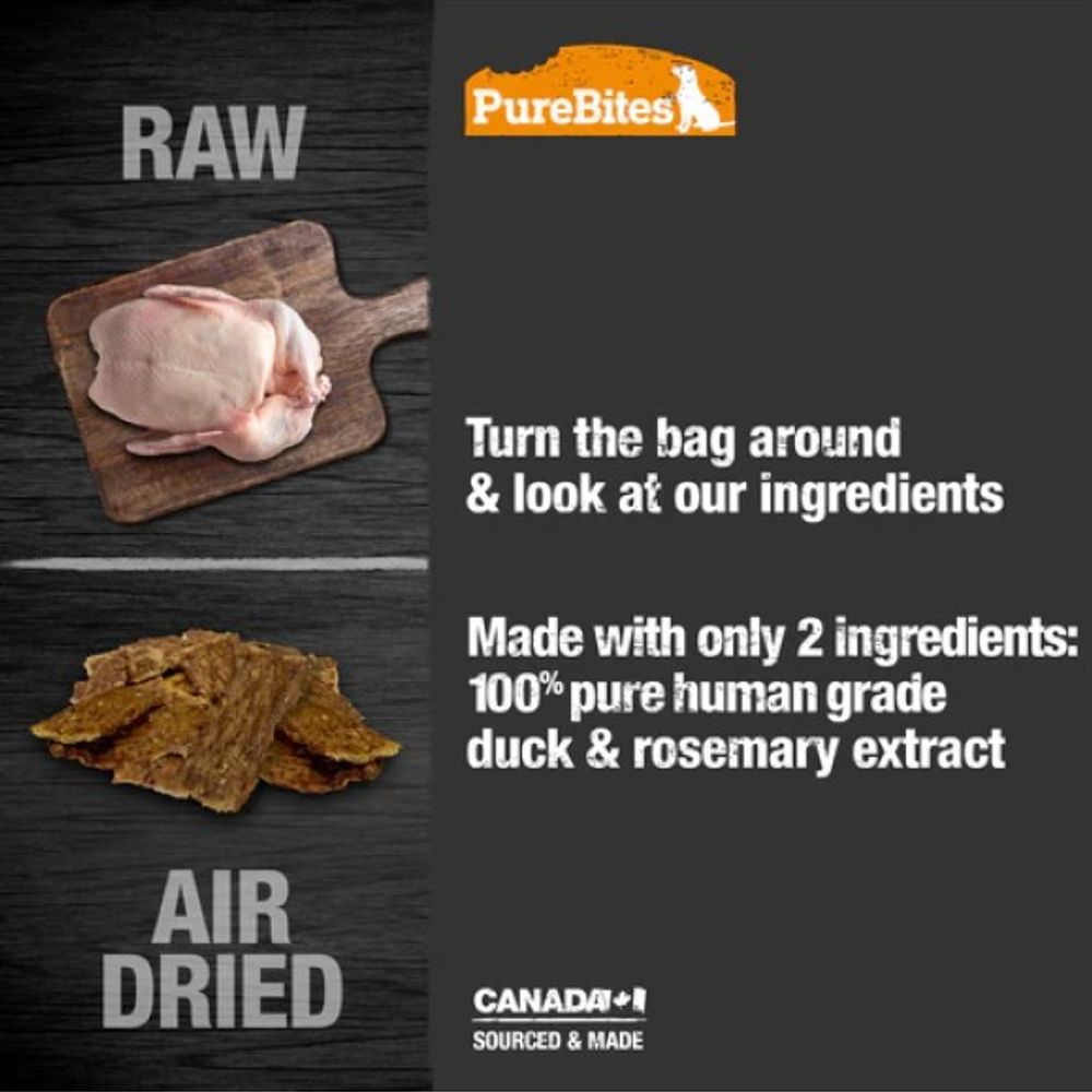 PureBites, Duck Air Dried Dog Treats, 5.5 oz