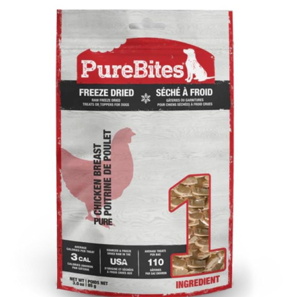 PureBites, Chicken Breast Freeze Dried Dog Treats, 3 oz