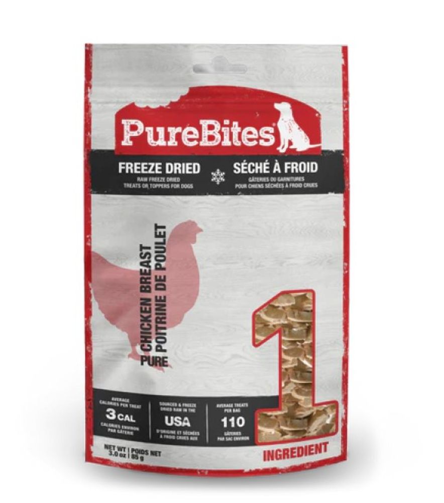 PureBites, Chicken Breast Freeze Dried Dog Treats, 3 oz