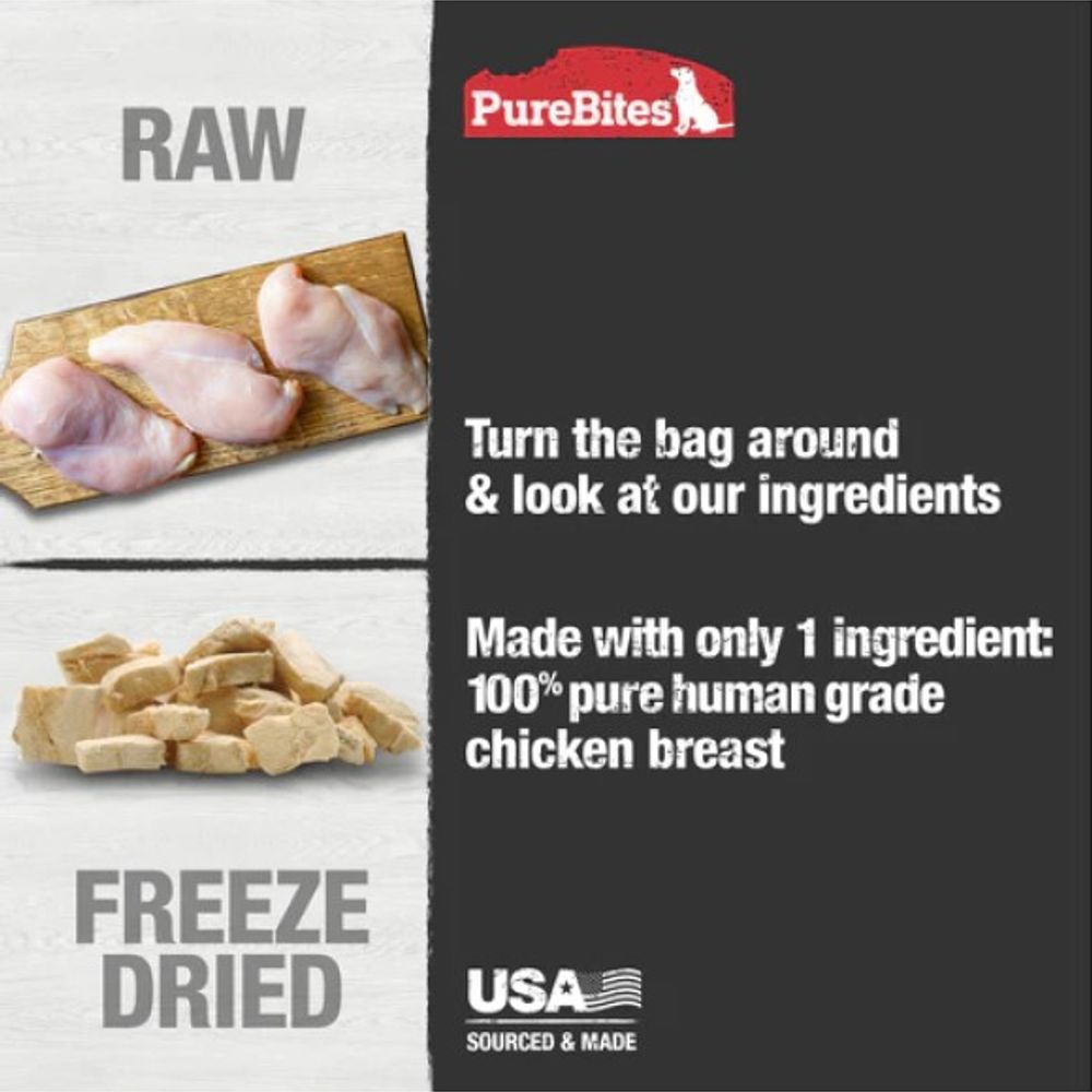 PureBites, Chicken Breast Freeze Dried Dog Treats, 3 oz