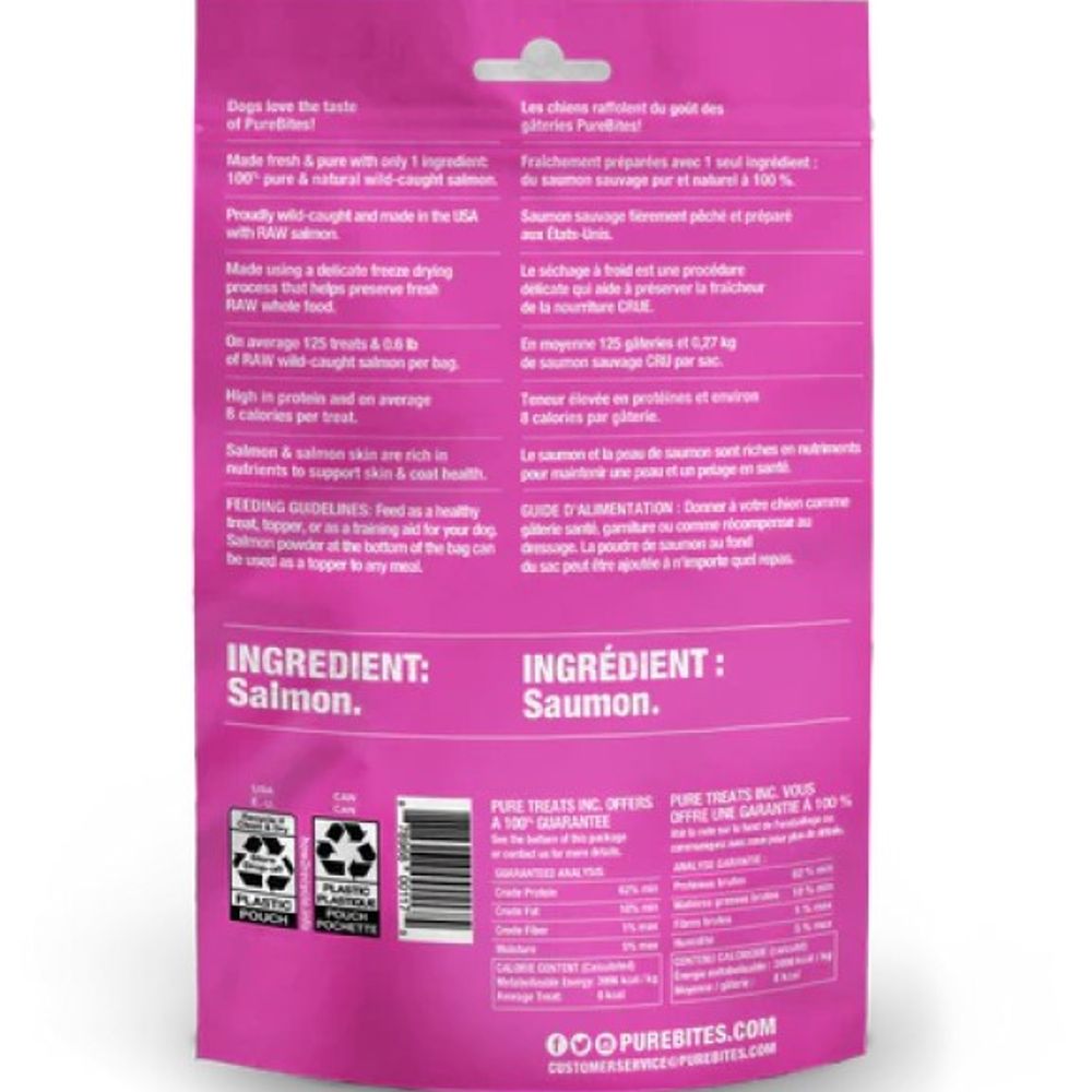 PureBites, Salmon Freeze Dried Dog Treats, 9.5 oz