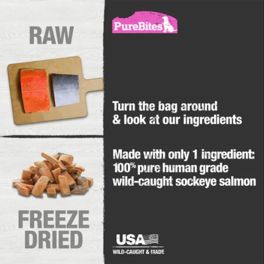 PureBites, Salmon Freeze Dried Dog Treats, 9.5 oz