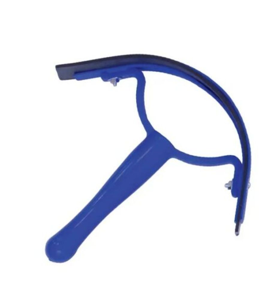 Partrade, Plastic Half Moon Sweat Scrapper with Rubber Blade